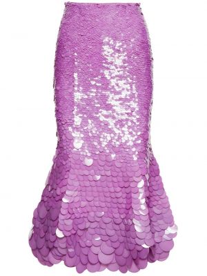 Suknja sa šljokicama Oscar De La Renta ružičasta