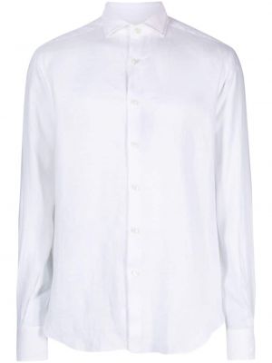 Ленена риза Dell'oglio бяло