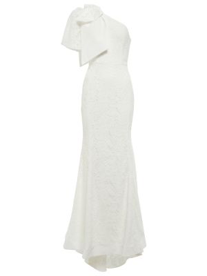 Krajkové dlouhé šaty Rebecca Vallance bílé