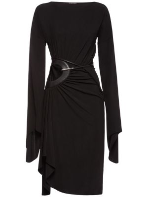 Sukienka midi z dżerseju Tom Ford czarna