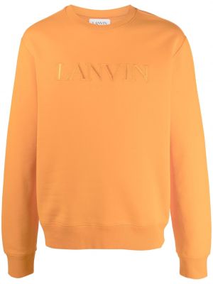 Sweatshirt med broderi Lanvin orange