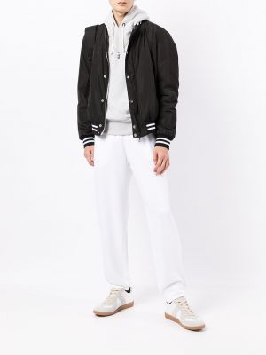 Pantalones de chándal de cintura alta bootcut Emporio Armani blanco