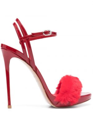 Nahast sandaalid Le Silla punane
