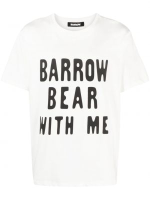 Βαμβακερή μπλούζα με σχέδιο Barrow λευκό