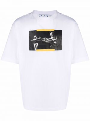 Trykt t-skjorte Off-white hvit