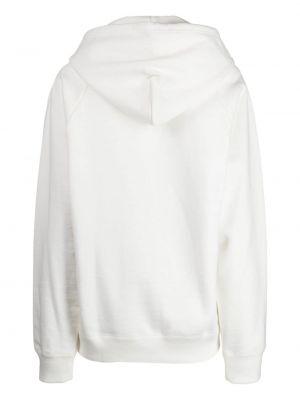 Bluza z kapturem bawełniana z nadrukiem Wacko Maria biała