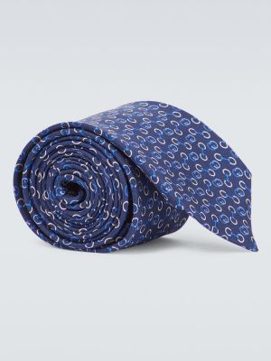 Cravată de mătase cu imagine de mătase Gucci
