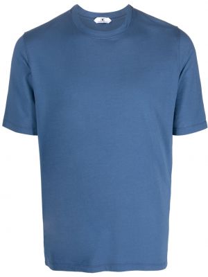 Памучна тениска с кръгло деколте Kired синьо