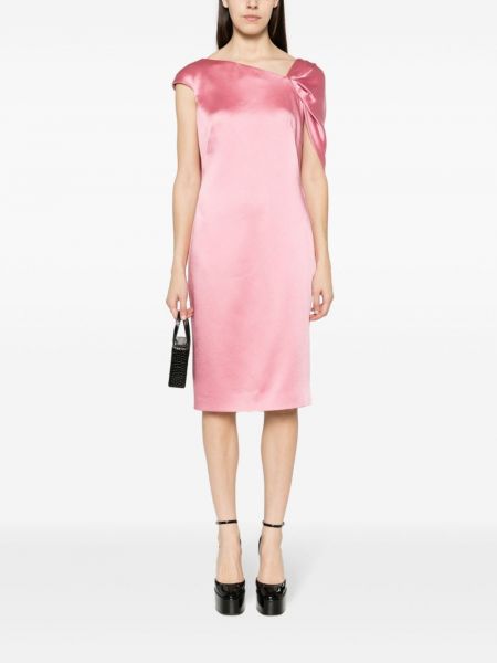 Asimetriska midi kleita Givenchy rozā