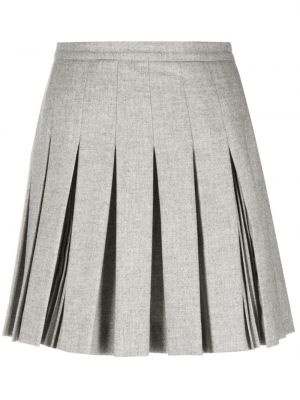 Plisované vlněné sukně Ermanno Ermanno šedé