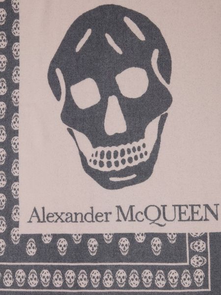 Pañuelo con estampado Alexander Mcqueen rosa