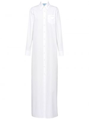 Dlouhé šaty Prada bílé