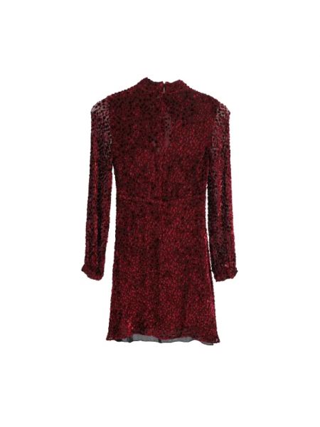 Sukienka z wiskozy Yves Saint Laurent Vintage czerwona