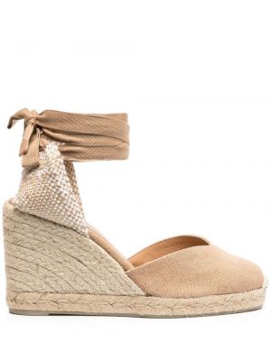 Espadrille mit keilabsatz Castañer braun