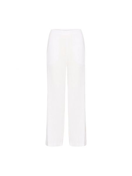 Lniane spodnie Part Two białe