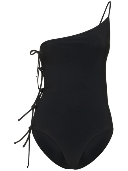 Jednodílné plavky z nylonu Rick Owens černé