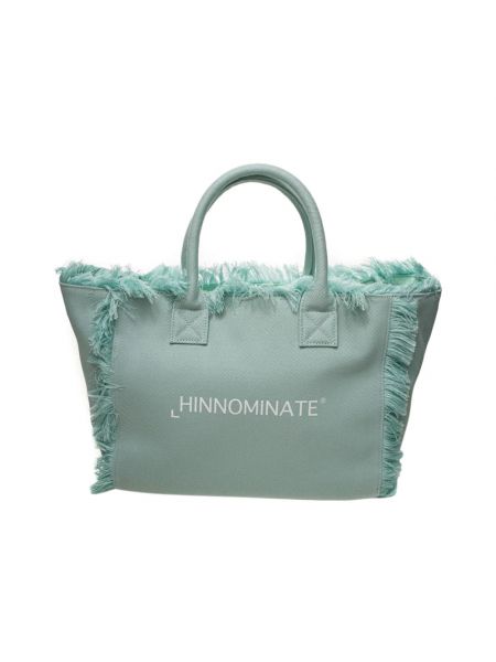 Shopper handtasche mit reißverschluss mit taschen Hinnominate grün