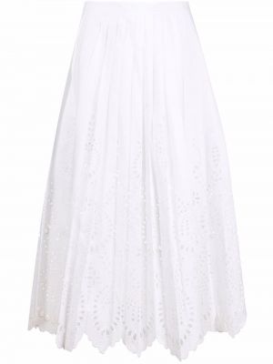 Falda con bordado Valentino blanco