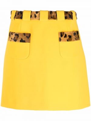 Camiseta leopardo Moschino amarillo
