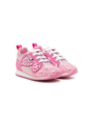 Sneakers con paillettes Sophia Webster Mini rosa