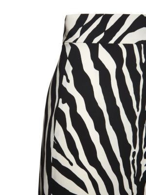 Midi sukňa so vzorom zebry Dolce & Gabbana čierna