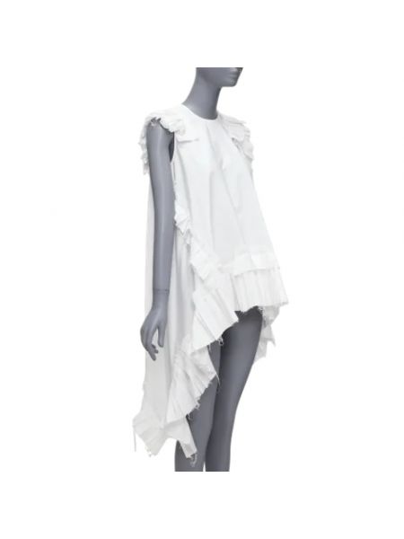 Sukienka-tunika bawełniana Alexander Mcqueen Pre-owned biała