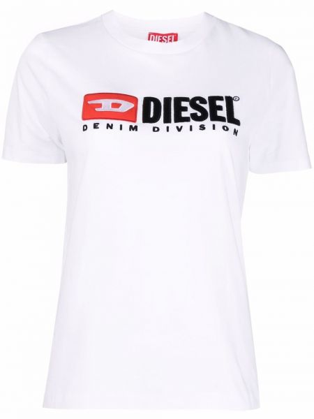 T-shirt en coton Diesel blanc