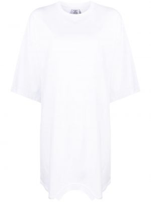 Asimetriškas marškinėliai Vetements balta