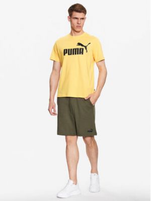 Priliehavé tričko Puma žltá