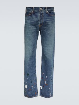Straight leg jeans con pietre Undercover blu