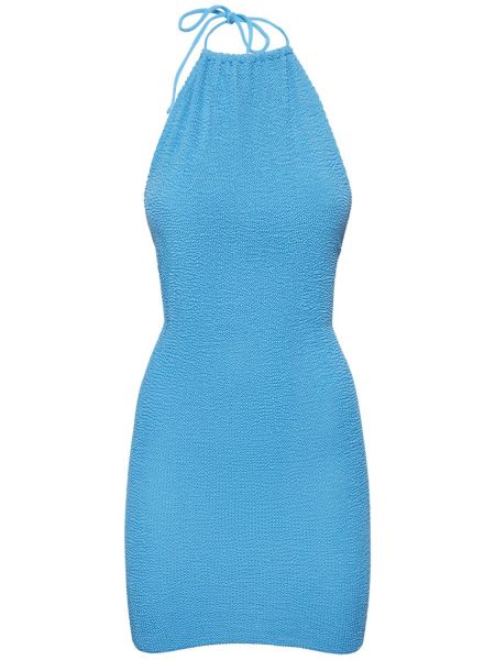 Mini šaty Bond Eye - Modrá