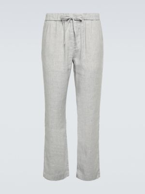 Pantaloni di lino Frescobol Carioca grigio