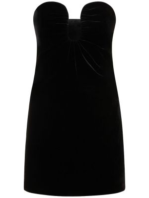 Aksamitna sukienka mini Roland Mouret czarna