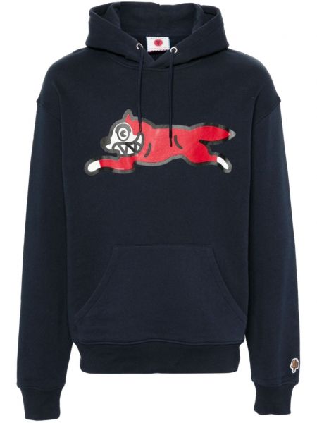 Pamučna hoodie s kapuljačom Icecream plava