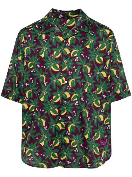 Kokvilnas krekls ar apdruku Croquis violets