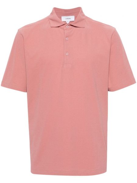 Kokvilnas polo krekls Lardini rozā