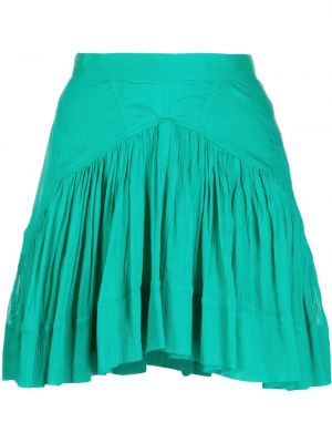Asymetrické mini sukně s volány Isabel Marant zelené