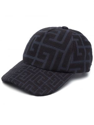 Jacquard cap Balmain svart