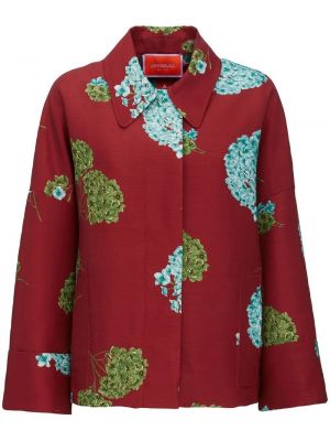 Geblümte jacke mit print La Doublej rot