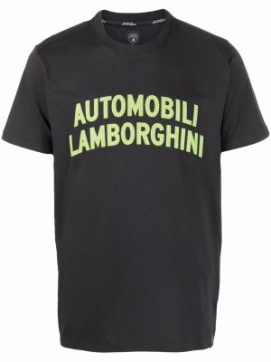 Trykt t-skjorte Automobili Lamborghini svart