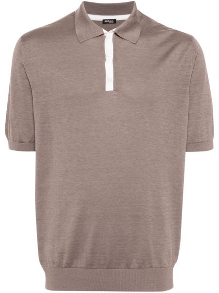 Poloshirt Kiton brun