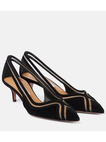 Maska mocka pumps Aquazzura svart