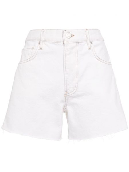 Shorts en jean Frame blanc