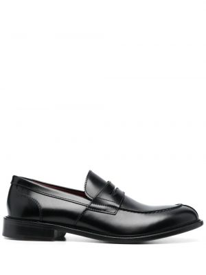 Pantofi loafer din piele Corneliani negru