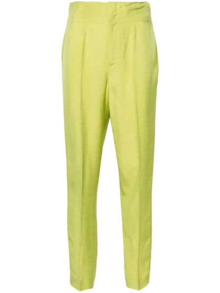 Slim fit priliehavé nohavice Ralph Lauren Collection zelená
