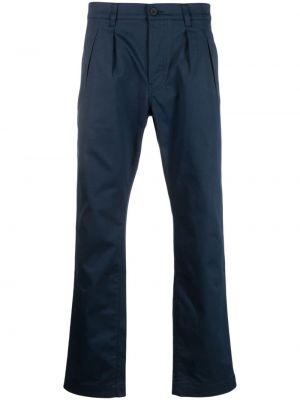Pantaloni chino plisate Rossignol albastru