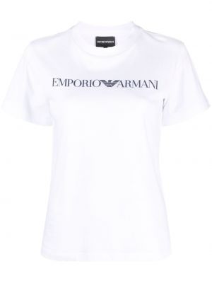 T-shirt con stampa Emporio Armani bianco