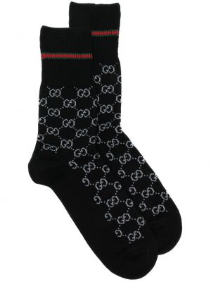 Bavlnené ponožky Gucci čierna