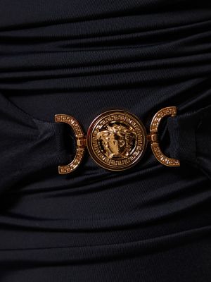 Mini sukně jersey Versace černé