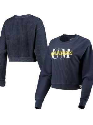 Классический пуловер с принтом League Collegiate Wear синий